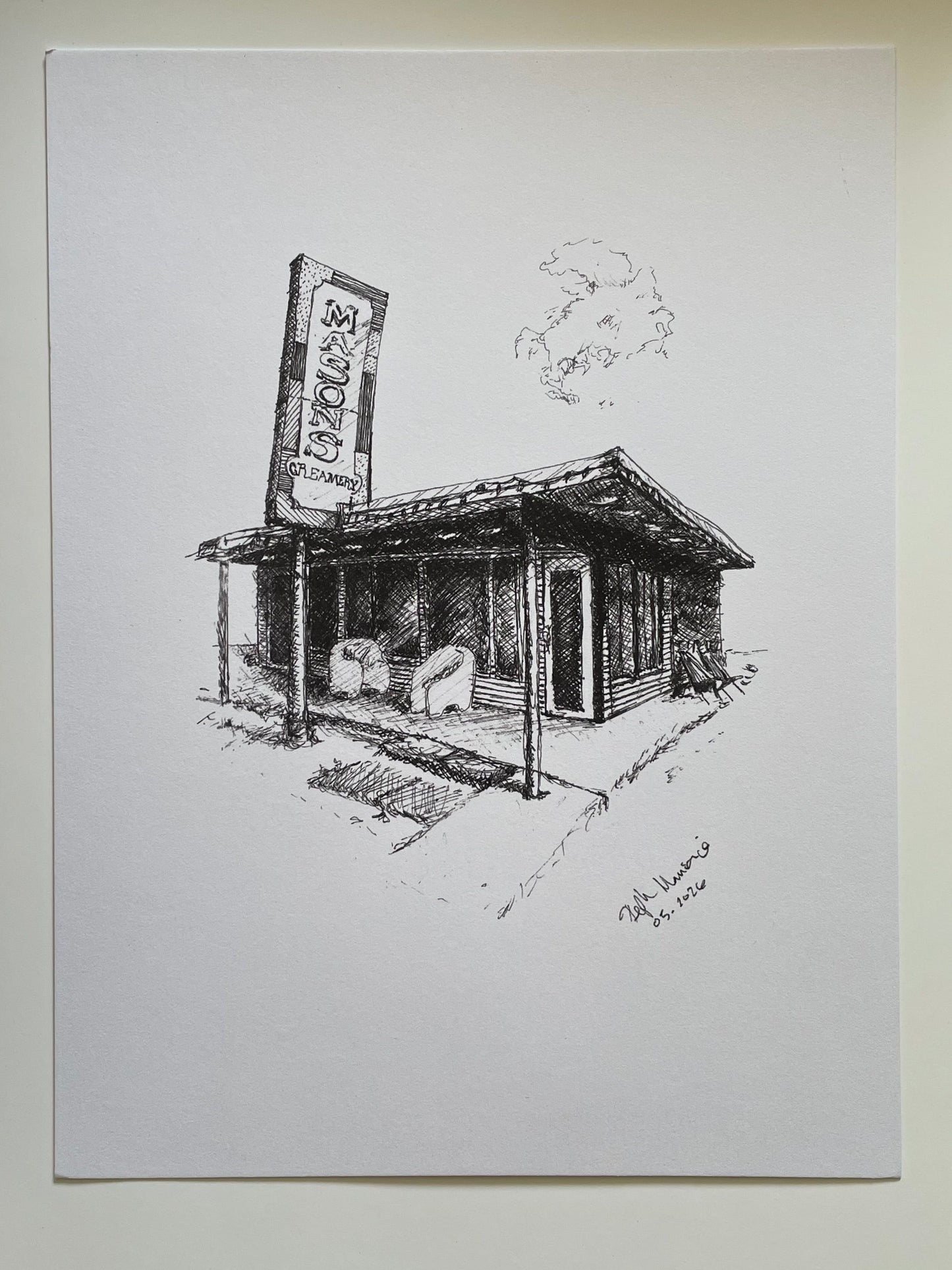 Final 2 prints: Limited Edition Mason’s Creamery Fine Art Print